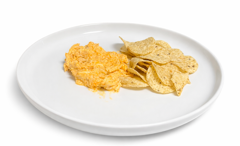 Easy Crockpot Buffalo Chicken Dip with Sautéed Onions